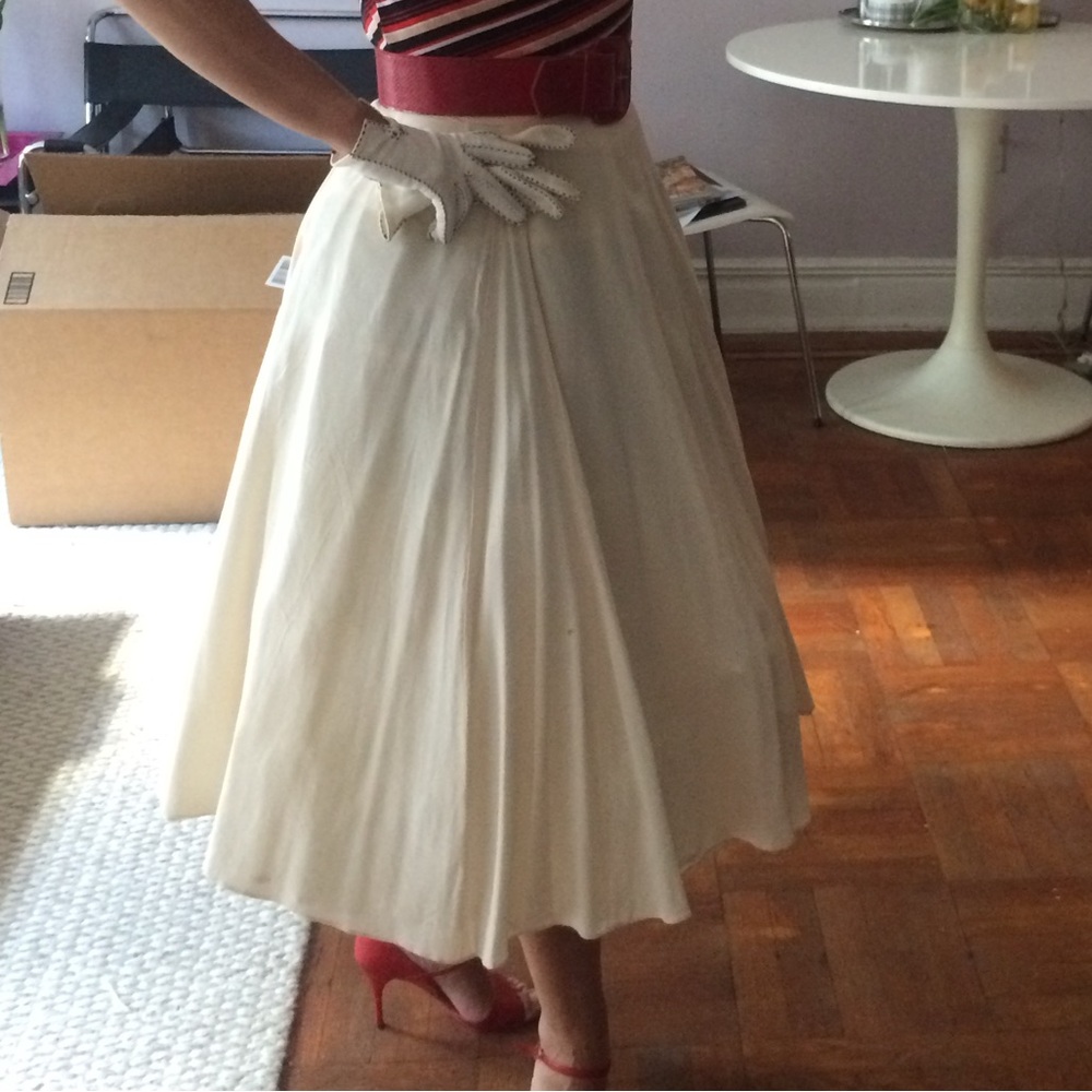 Vintage semicircle silk skirt